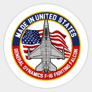 F-16 Fighting Falcon - Made in... Sticker